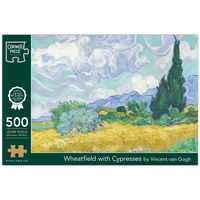 Wheatfield Cypresses 500 Piece Jigsaw Puzzle