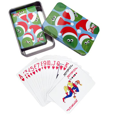 Christmas Playing Cards in Tin image number 2