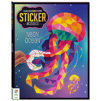 Neon Ocean: Kaleidoscope Sticker Mosaics