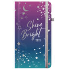 Cosmic Shine Bright 2021 Slim Week to View Pocket Diary image number 1