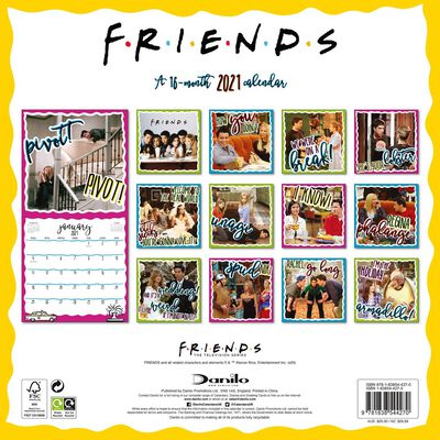 A3 Friends 2021 Square Calendar image number 3