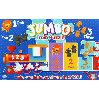 Learn Your 123s 26 Piece Jumbo Train Jigsaw Puzzle image number 2