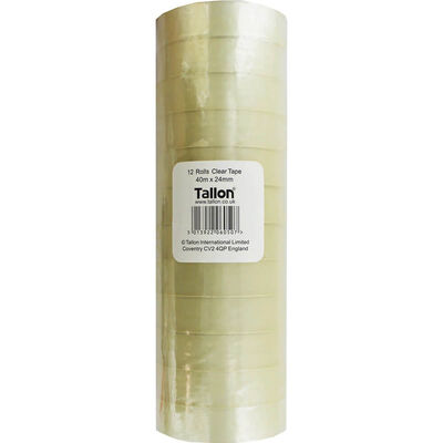 Clear Tape Rolls - Pack Of 12 image number 1