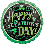 18 Inch Happy St Patricks Day Foil Helium Balloon image number 1