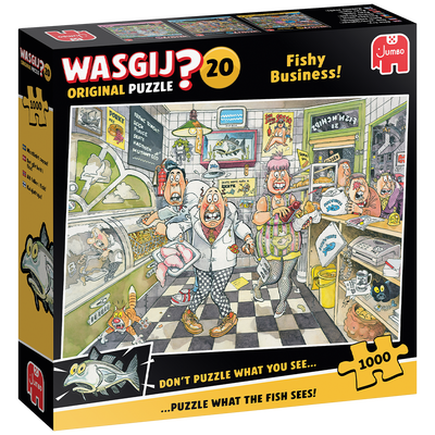 Wasgij Original 20 - Fishy Business! 1000 Piece Jigsaw Puzzle image number 1