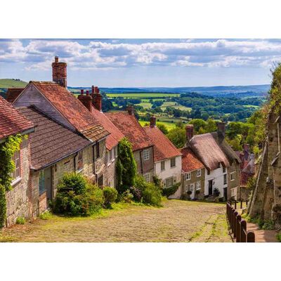 Cottages on The Hill 500 Piece Jigsaw Puzzle image number 2