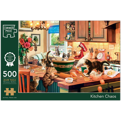Kitchen Chaos 500 Piece Jigsaw Puzzle image number 1