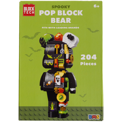 Block Tech Spooky Pop Block Bear Set: Assorted image number 1