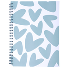 A4 Wiro Teal Heart Notebook image number 1