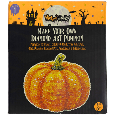 Make Your Own Diamond Art Pumpkin image number 1