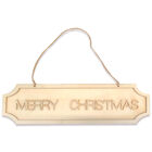 Merry Christmas Wooden Hanging Sign image number 1