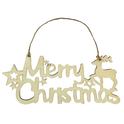Wooden Merry Christmas Sign image number 1