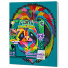 Splat Planet A3 Pop Art Diamond Painting Kit: Sloth image number 1