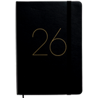 2026 Classic Black A5 Casebound Day a Page Diary image number 1
