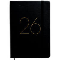 2026 Classic Black A5 Casebound Day a Page Diary