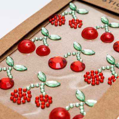 Cherry Gemstone Stickers: Pack of 9 image number 2