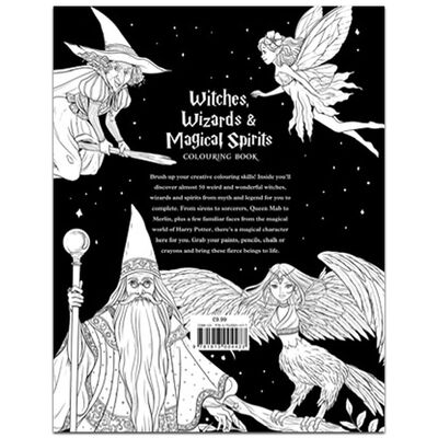 Witches, Wizards & Magical Spirits Colouring Book By Susanna Geoghegan ...