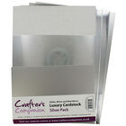 Crafters Companion A4 Luxury Cardstock Pack - Silver image number 2