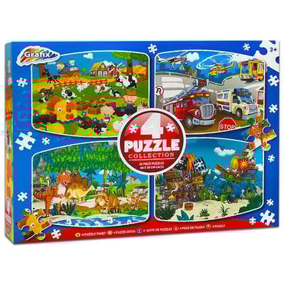 Grafix 4-in-1 Jigsaw Puzzle Collection image number 1