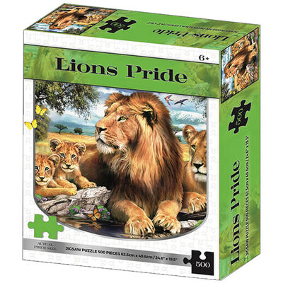 Lions Pride 500 Piece Jigsaw Puzzle image number 1