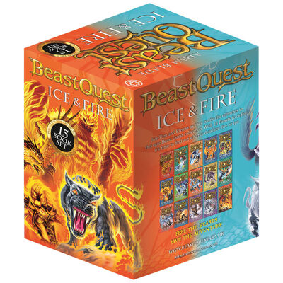 Beast Quest Ice and Fire: 15 Book Collection image number 1