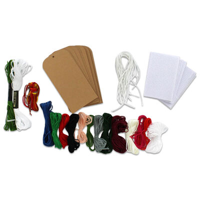 Christmas Cross Stitch Your Own Tags Kit image number 2