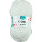Sparkle White Knitting Yarn - 50g image number 1
