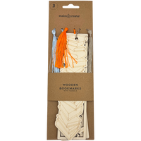Wooden Bookmarks: Pack of 3
