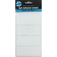 Self Adhesive White Labels - Pack Of 200