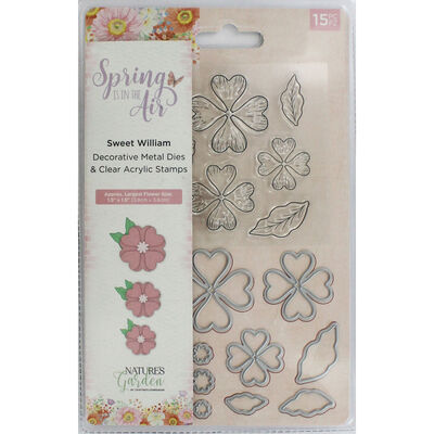 Crafters Companion Spring is in the Air Stamp and Die - Sweet William image number 1