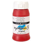 System 3 Acrylic Paint: Cadmium Red 500ml image number 1