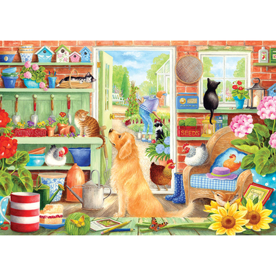 Garden Room Pets 1000 Piece Jigsaw Puzzle image number 2