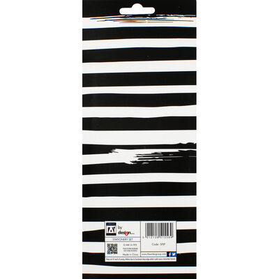 Monochrome Stationery Set - 5 Pieces image number 4