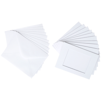 A6 Window Pane Cards and Envelops: Pack of 10 image number 1