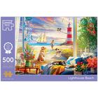 Lighthouse Beach 500 Piece Jigsaw Puzzle image number 1