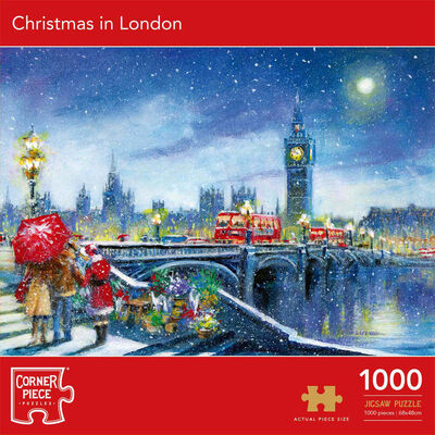 Christmas in London 1000 Piece Jigsaw Puzzle image number 1