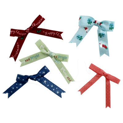 At Home with Santa Ribbon Bows - 12 Pack image number 2