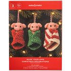 Make Your Own Christmas Crochet Pigs in Blankets: Pack of 3 image number 1