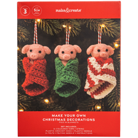Make Your Own Christmas Crochet Pigs in Blankets: Pack of 3