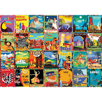 Travel Posters 1000 Piece Jigsaw Puzzle