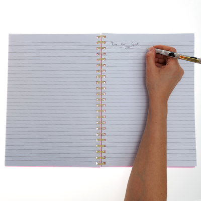 A4 Wiro Pink Pastel Notebook image number 3