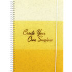 B5 Yellow Glitter Own Sunshine Lined Wiro Notebook image number 1