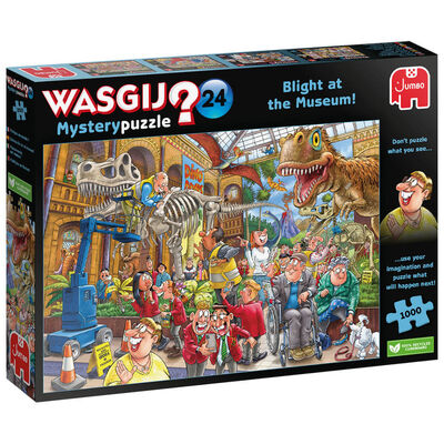 Wasgij Mystery 24 Blight at the Museum 1000 Piece Jigsaw Puzzle image number 1