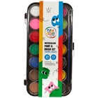 Watercolour Paints and Brush Set: Pack of 21 Colours image number 1