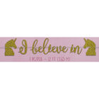 Magical Unicorn I Believe In Glitter Banner - 12ft image number 2