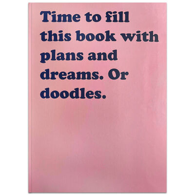 A5 Flexi Pink Doodle Notebook image number 1