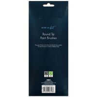 Work of Art Round Tip Natural Paint Brushes: Pack of 12