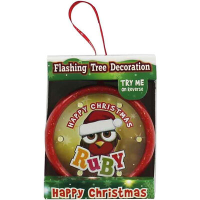Flashing Christmas Bauble - Ruby image number 1