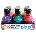 Ready Mixed Glitter Paints: Pack of 6 image number 2