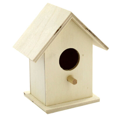 Mini Wooden Birdhouse image number 1